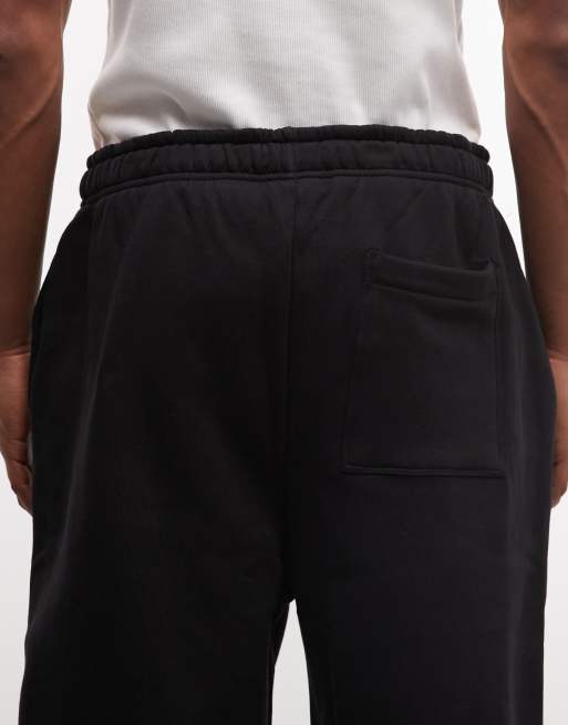 ASOS DESIGN – Czarne grube joggersy premium o luźnym kroju 400 g/m²   , 5 z 5