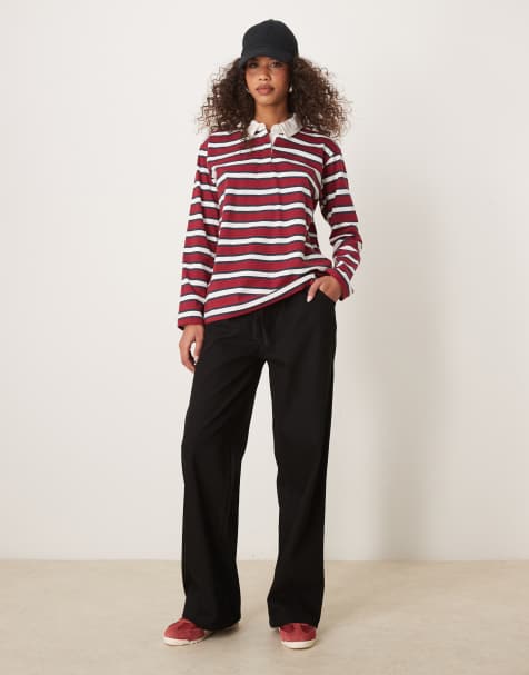 ASOS DESIGN lightweight denim jogger with drawstring waist in black