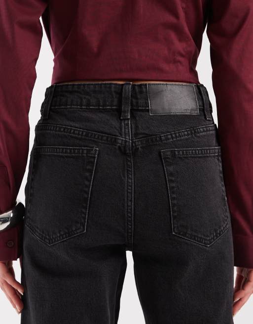 ASOS DESIGN – Czarne jeansy cygaretki z wysokim stanem , 5 z 5