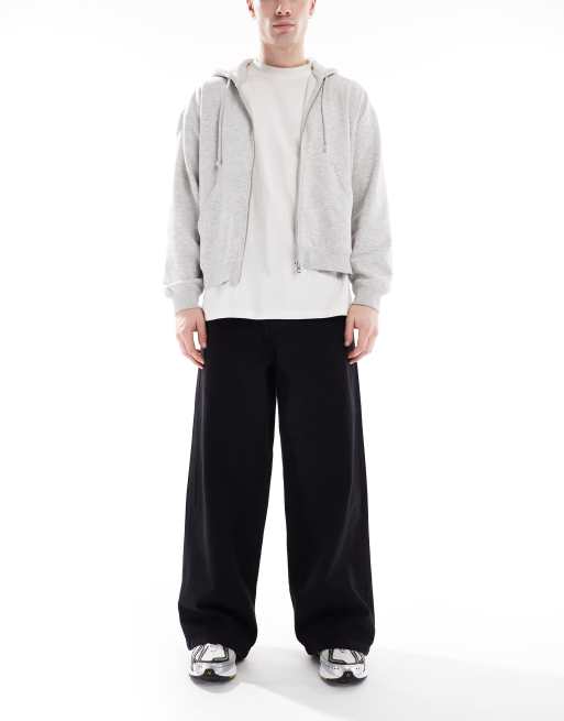 ASOS DESIGN – Czarne jeansy super baggy