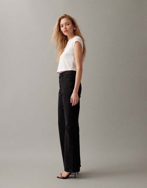 ASOS DESIGN – Czarne jeansy z prostymi nogawkami z comfort stretchem, 2 z 7