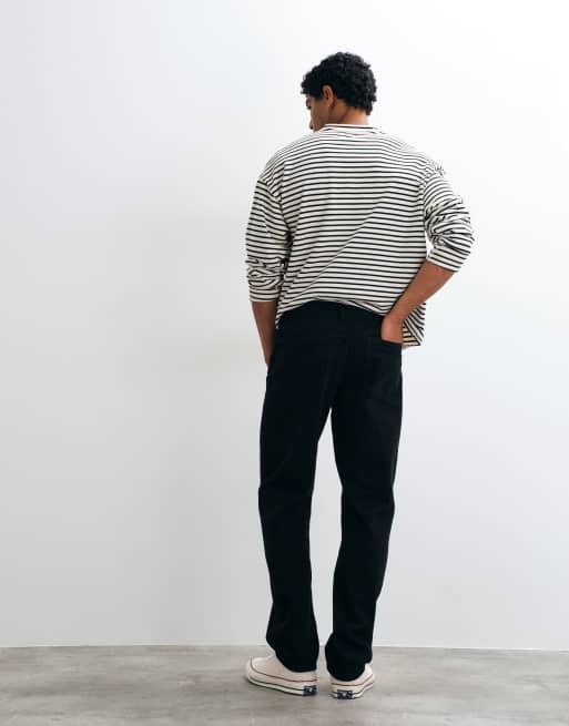 ASOS DESIGN – Czarne jeansy z prostymi nogawkami , 5 z 5