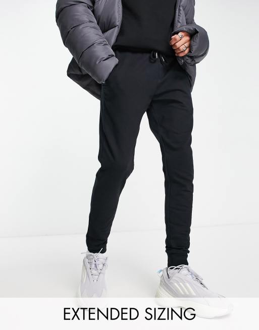 ASOS DESIGN – Czarne joggersy o bardzo obcisłym kroju