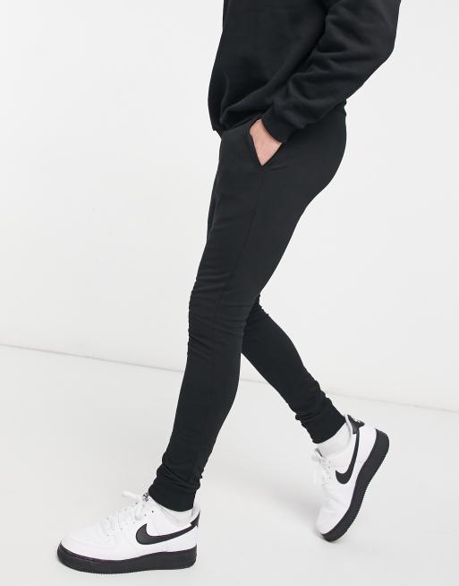 ASOS DESIGN – Czarne joggersy o bardzo obcisłym kroju