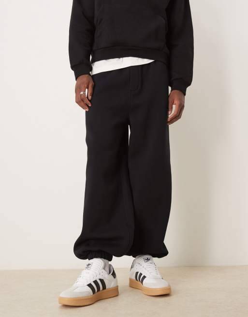 ASOS DESIGN – Czarne joggersy z balonowymi nogawkami i gumką w pasie, 2 z 5