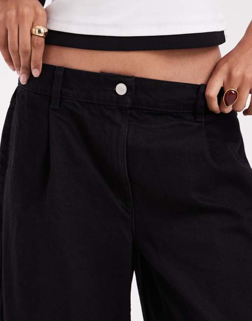 ASOS DESIGN czarne jorty cargo, 2 z 5