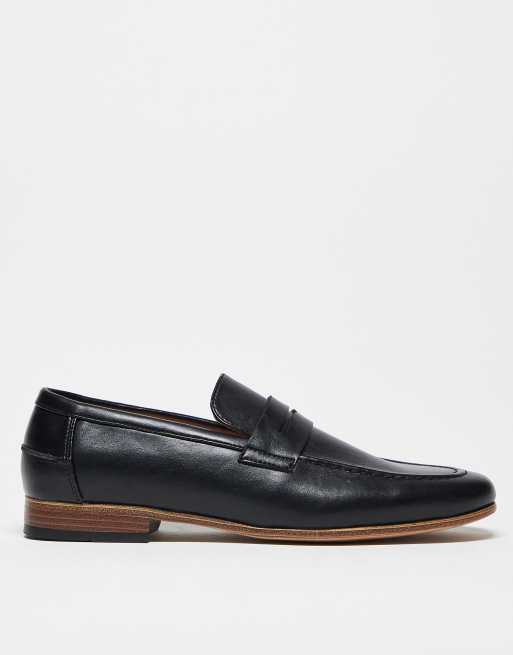 ASOS DESIGN – Czarne loafersy penny, 3 z 4