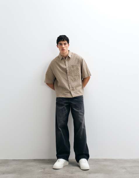 ASOS DESIGN baggy jeans in washed black