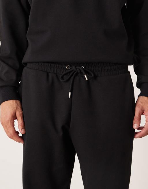 ASOS DESIGN – Czarne miękkie joggersy oversize, część zestawu, 4 z 5