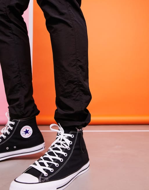 ASOS DESIGN – Czarne nylonowe zwężane joggersy z tkaniny technicznej, 4 z 4