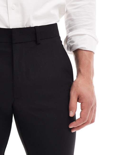 ASOS DESIGN – Czarne obcisłe spodnie smokingowe, 2 z 5