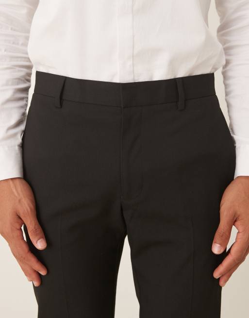ASOS DESIGN – Czarne obcisłe spodnie smokingowe, 4 z 5