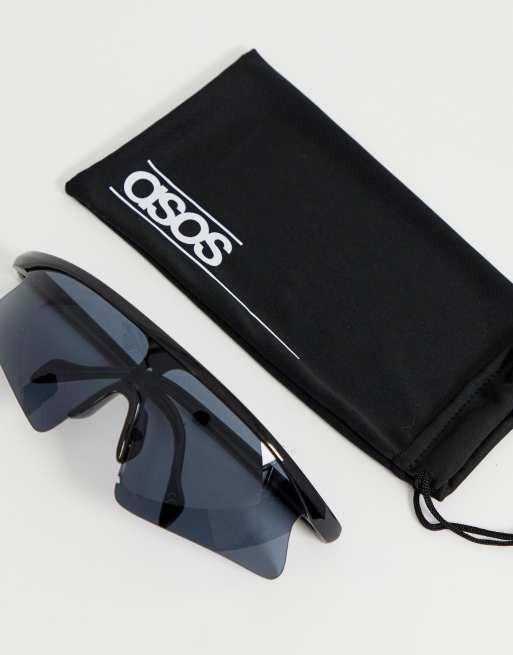 ASOS DESIGN – Czarne okulary przeciwsłoneczne, 2 z 4