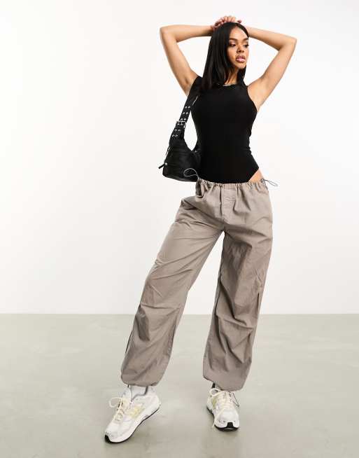 ASOS DESIGN – Czarne przylegające body dwuwarstwowe o fasonie bokserki, 4 z 4