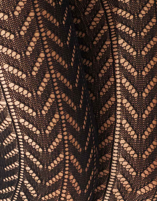ASOS DESIGN – Czarne rajstopy ażurowe, 3 z 4