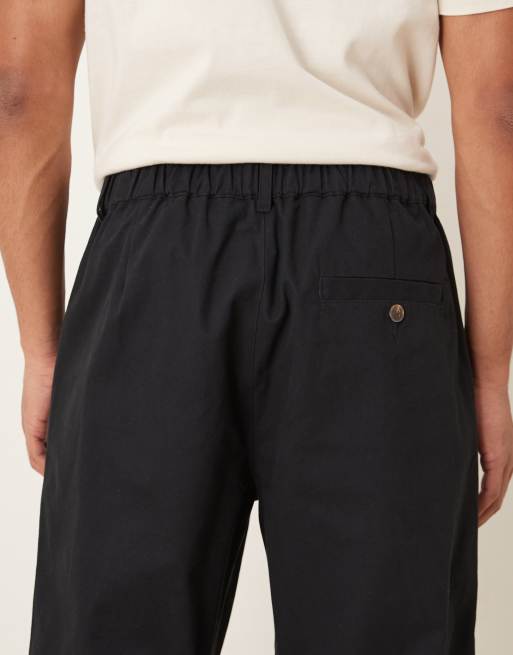 ASOS DESIGN – Czarne spodnie baggy z wiązaniem, 4 z 5