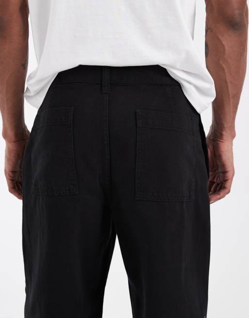 ASOS DESIGN – Czarne spodnie baggy, 5 z 5