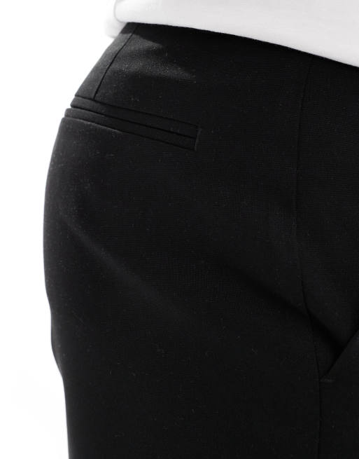 ASOS DESIGN – Czarne spodnie garniturowe o prostym kroju, 4 z 5