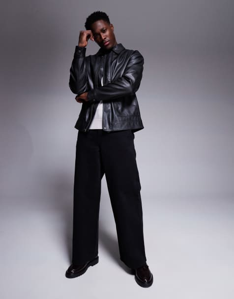 ASOS DESIGN – Czarne spodnie super baggy - view 1