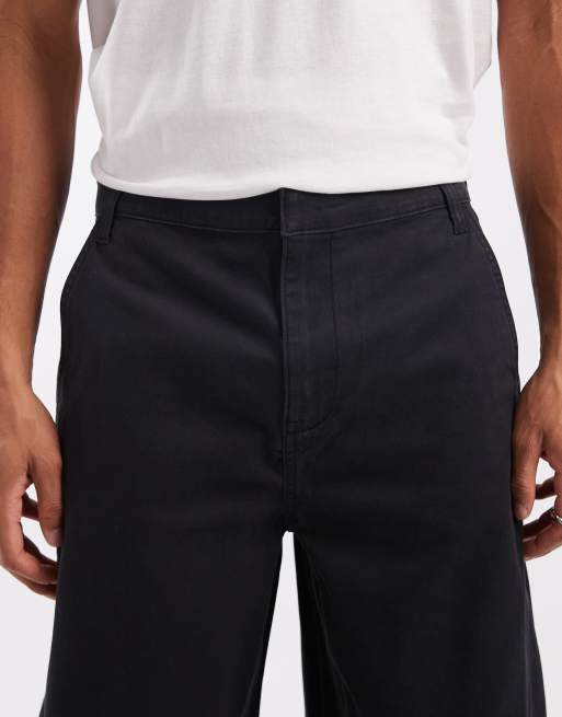 ASOS DESIGN – Czarne spodnie z baryłkowymi nogawkami i ozdobnymi szwami, 4 z 5