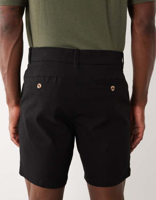 ASOS DESIGN – Czarne średniej długości obcisłe szorty chinosy, 5 z 5