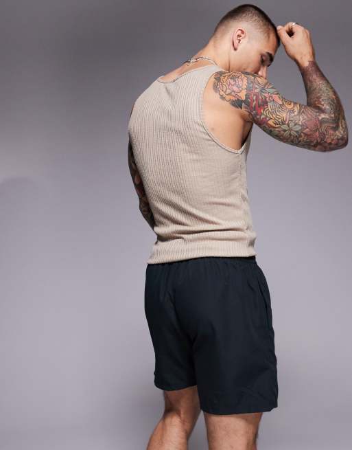 ASOS DESIGN – Czarne szorty kąpielowe średniej długości, 3 z 4