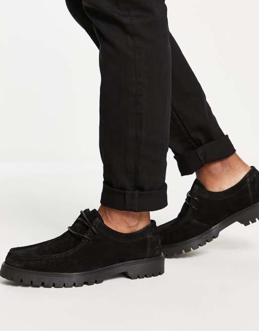 ASOS DESIGN – Czarne zamszowe buty z ozdobnym szwem, 4 z 4