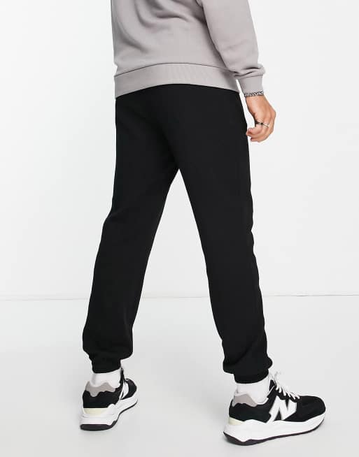 ASOS DESIGN – Czarne zwężane joggersy o waflowej teksturze – część zestawu, 4 z 4