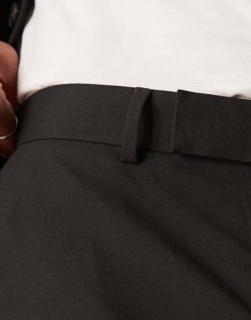 ASOS DESIGN – Czarne zwężane spodnie garniturowe, 3 z 5