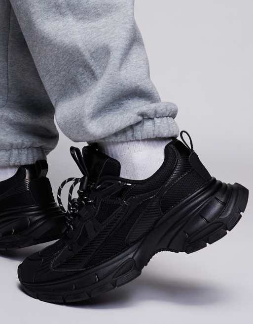 ASOS DESIGN – Czarno-białe buty sportowe na grubej podeszwie, 5 z 5
