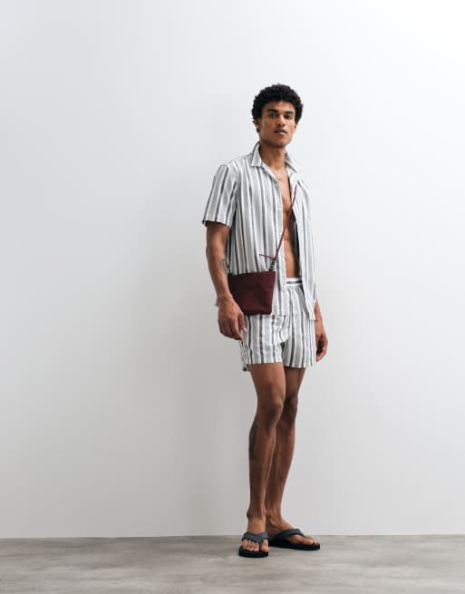 ASOS DESIGN co-ord in black and white stripe, 3 z 3