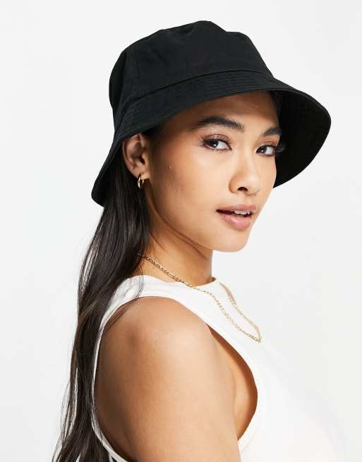 ASOS DESIGN – Czarny bawełniany kapelusz typu bucket, 3 z 4