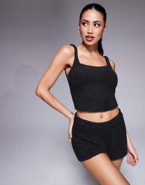 ASOS DESIGN – Czarny dresowy podkoszulek - view 1