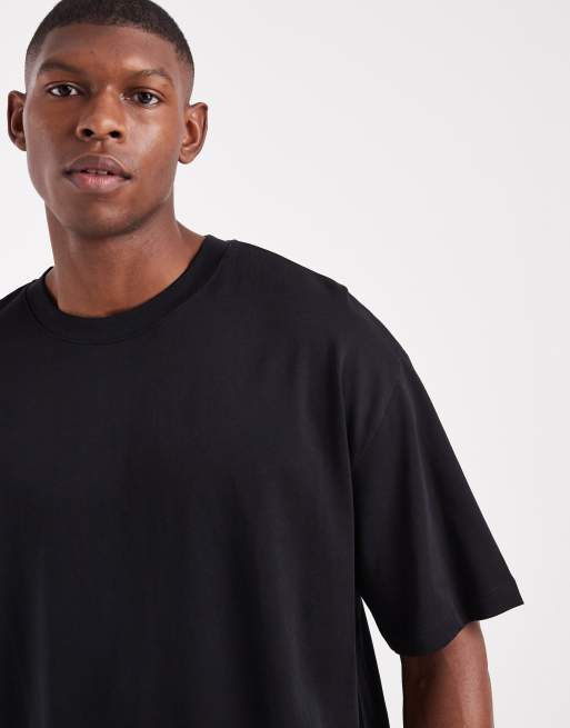 ASOS DESIGN – Czarny gruby T-shirt oversize, 5 z 5