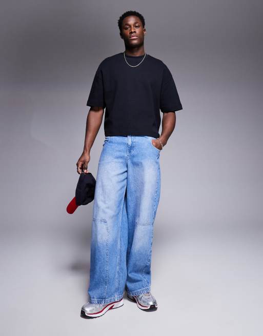 ASOS DESIGN – Czarny krótki T-shirt oversize o waflowej fakturze, 2 z 4