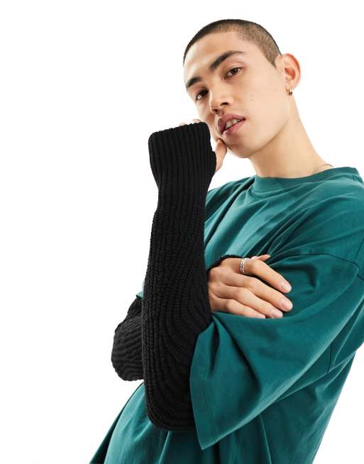 ASOS DESIGN – Czarny ocieplacz na ramiona