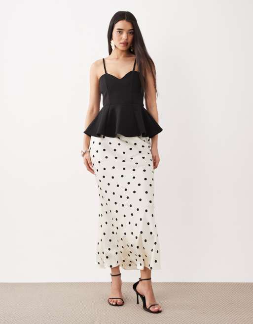 ASOS DESIGN – Czarny panelowy top z krepy z podwójnymi ramiączkami, 2 z 4