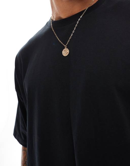ASOS DESIGN – Czarny T-shirt o pudełkowym kroju z nadrukiem, 2 z 4