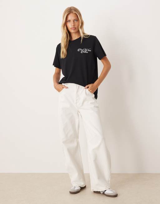 ASOS DESIGN – Czarny T-shirt o regularnym kroju z grafiką kotów, 3 z 4