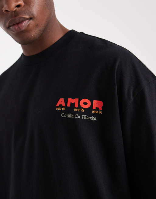 ASOS DESIGN – Czarny T-shirt oversize z kreskówkową grafiką, 5 z 5
