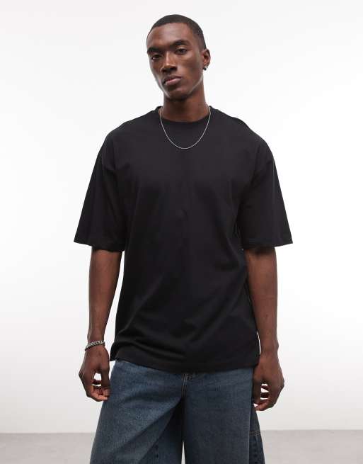 ASOS DESIGN – Czarny T-shirt oversize z kwiatową grafiką, 5 z 5