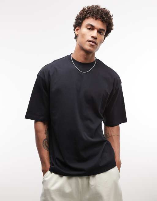ASOS DESIGN – Czarny T-shirt oversize z wypukłym nadrukiem „Tokyo”, 3 z 5
