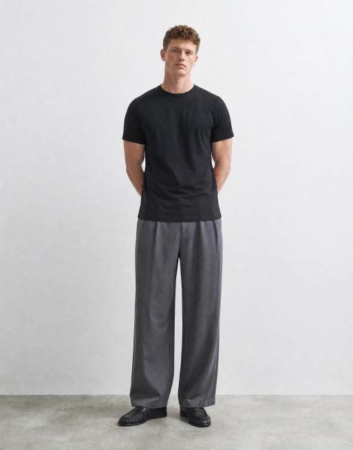 ASOS DESIGN – Czarny T-shirt premium o regularnym kroju z bawełny SUPIMA®, 10 z 10