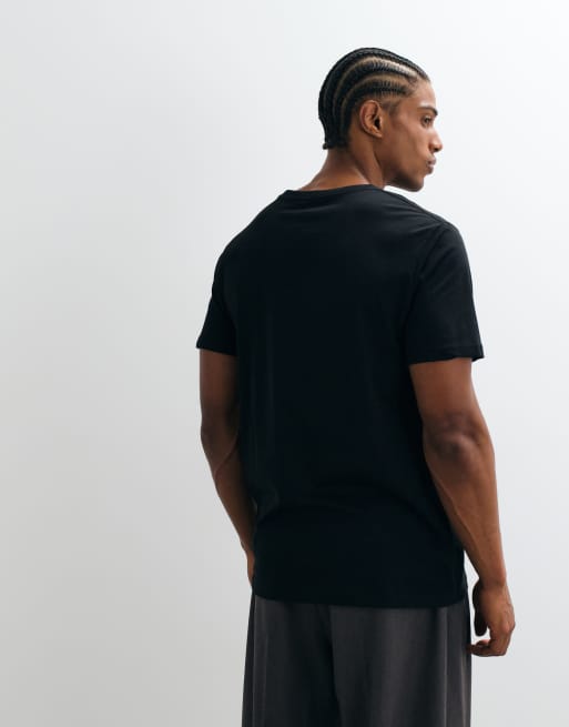 ASOS DESIGN – Czarny T-shirt premium o regularnym kroju z bawełny SUPIMA®, 5 z 10