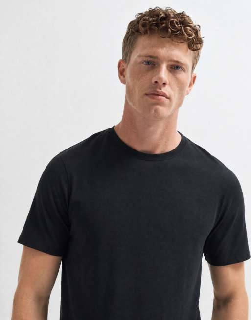 ASOS DESIGN – Czarny T-shirt premium o regularnym kroju z bawełny SUPIMA®, 7 z 10