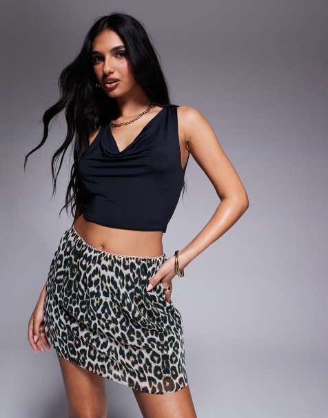 ASOS DESIGN – Czarny top z drapowanym dekoltem i odkrytymi plecami - view 1
