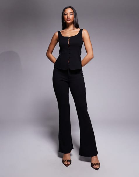 ASOS DESIGN – Czarny zestaw dżersejowy z diagonalu - view 1