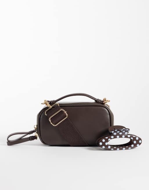 ASOS DESIGN – Czekoladowa mała torebka crossbody, 2 z 4