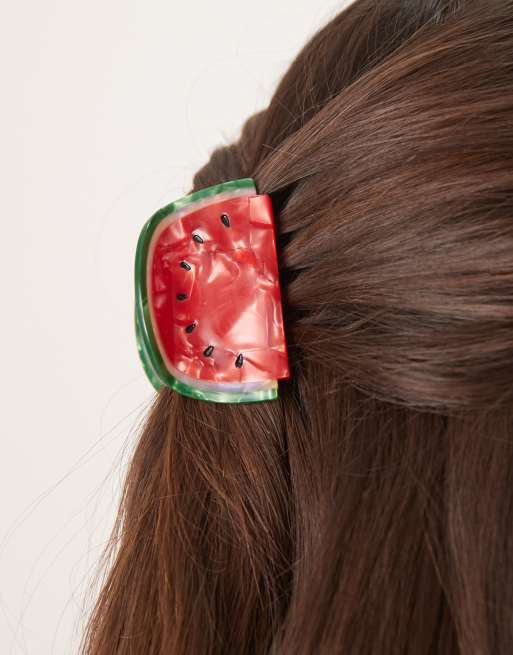 ASOS DESIGN – Czerwona klamra do włosów w kształcie arbuza, 3 z 3