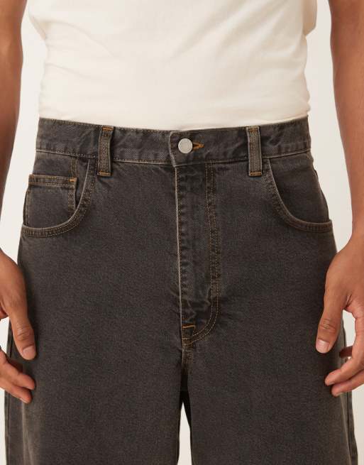 ASOS DESIGN część zestawu luźne jeansy w brązowym odcieniu, 4 z 5